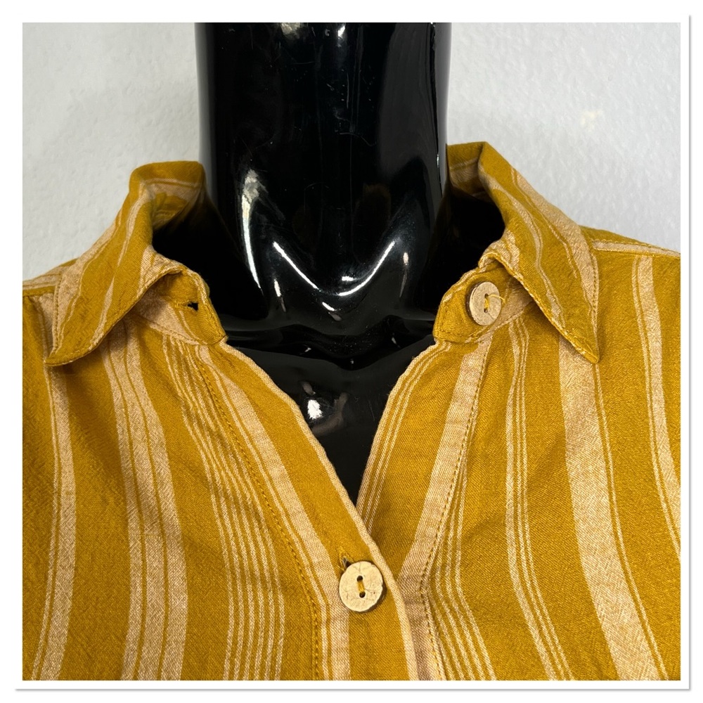 Free People We The Free Summer Breeze
Stripe Button Down Sz S Linen/Viscose - Picture 4 of 14